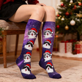 Custom pet-themed Christmas stockings – choose your cat breed and color